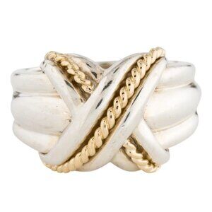 Tiffany & Co Vintage signature X ring  Size 7